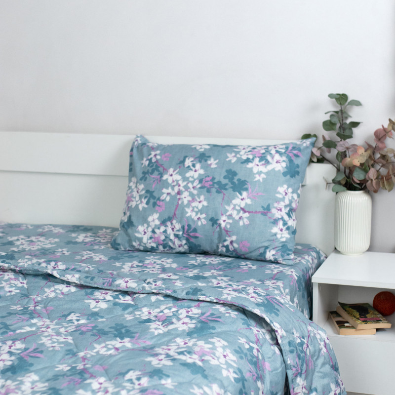 Набор летний ВЕСНА 1,5 сп, полисатин (полиэстер 100 %), наволочка (50х70)